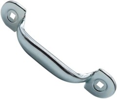 Garage Door Bottom Lift Handle 2 Pack Heavy Duty Iron Silver Replacement Door…