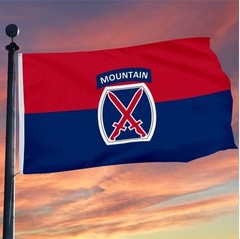 10th Mountain Division Flag 3×5 ft United States US Army Climb to Glory Tenth
