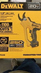 DEWALT DCPR320B 20V MAX 1.5″ Cordless Pruner – Yellow