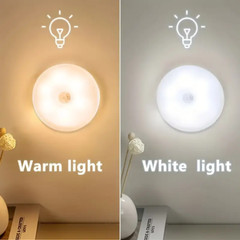 LED Motion Sensor Under Cabinet Closet Light USB Rechargeable Kitchen Lamp