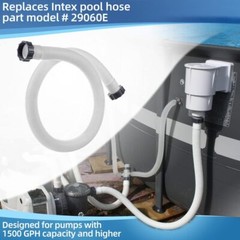 2Pack For Intex 1.5″ Diameter Accessory Pool Pump Replacement Hose – 59″ Long