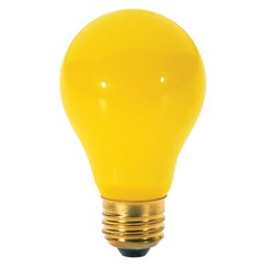 Pack YELLOW BUG LIGHT BULBS 40W Watt A19 Medium E26 120V 40A/Bug 40A/YB 40A19/Y