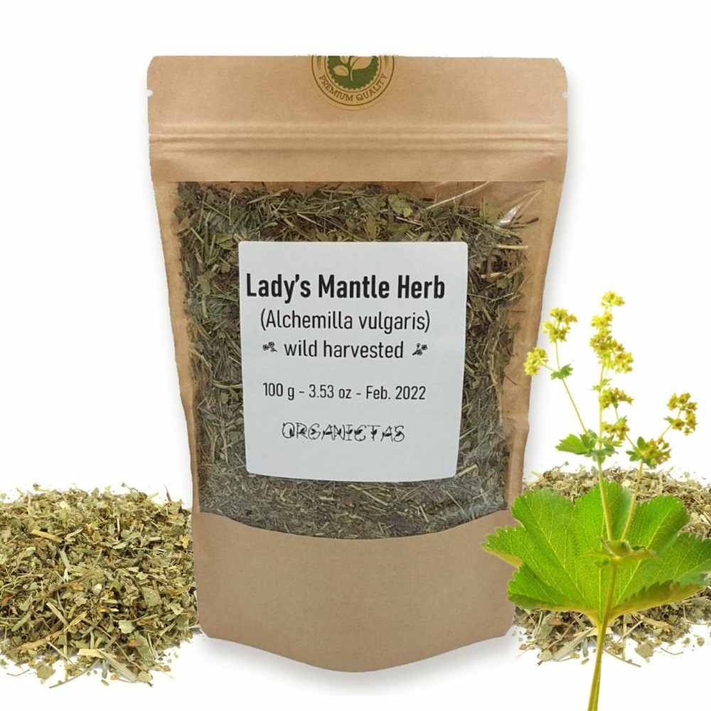 Organic LADY’S MANTLE Herb Tea Dried Alchemilla Vulgaris Wild Harvest 25 – 200g