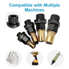 36pcs Manual Rivet Nut Tool Adapter Carbon Steel Head Threaded Insert Rivnut Set