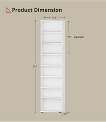 Media Storage Cabinet Movie Video Game Organizer DVDs CDs Tower Rack Stand Shelf