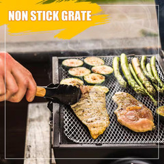 1-Piece Cast Iron Silver Aluminum Disposable Non-Stick Grill Topper Set for BBQ,