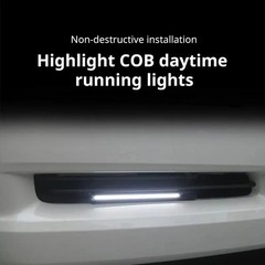 2PCS 17cm LED DRL Daytime Running Lights COB Waterproof Fog Lamp Car
