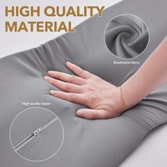 King Size Bed Wedge Pillow for Headboard – Mattress Gap Filler Wedge (0–8″)