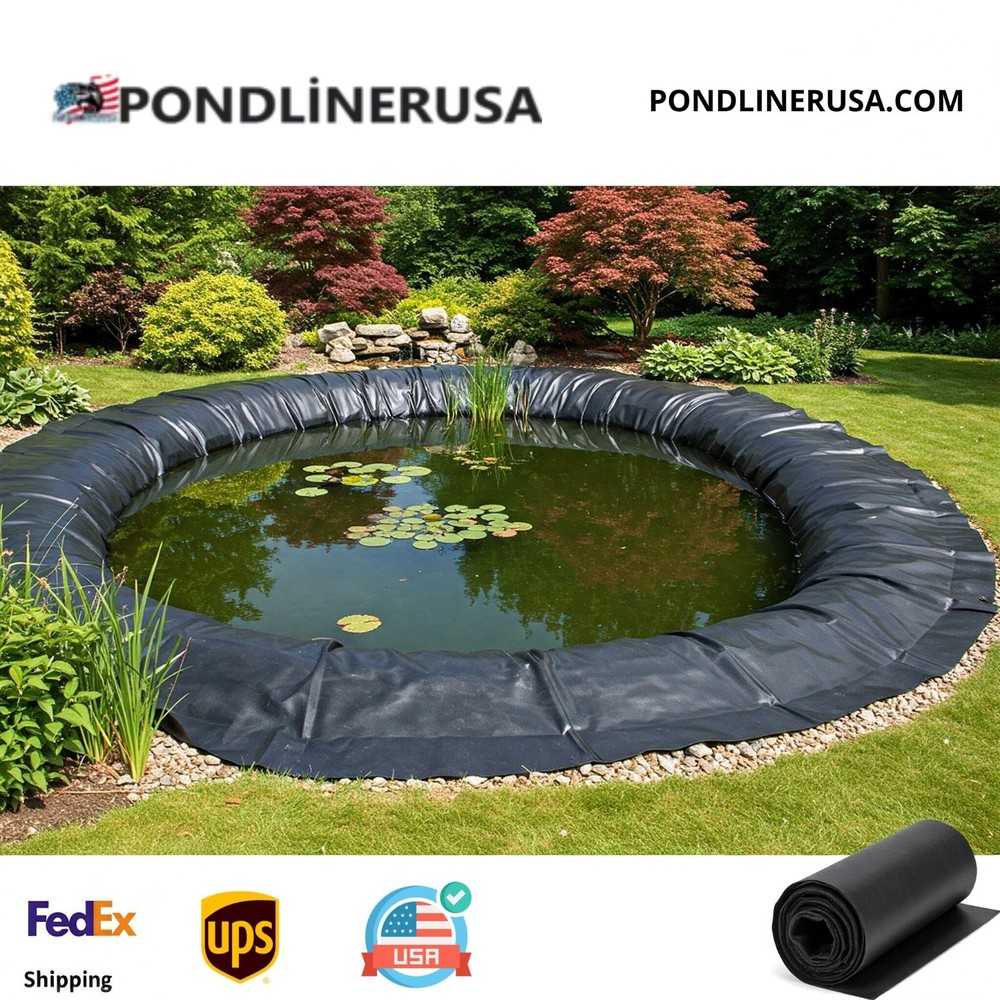 Heavy Duty Pond Liner 1×1 12×12 14×14 15×15 16×16 18×18 20×20 – Free Shipping