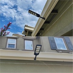 Commercial 1000000LM LED Outdoor Dusk to Dawn Solar Street Light Road Area Lamp