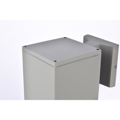 Living District LDOD4041S Raine 1 Light 7.88 inch Silver Outdoor Wall Light