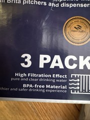 Fil-Fresh NSF Certified Pitcher Water Filter, Replacement 3 Pack Sealed Inside