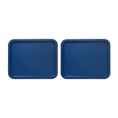 Replacement Lids for Pyrex 7210-PC 3-Cup Rectangle Navy Blue 5.75×7.75″ 2-Pack