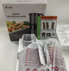LQZ 120 Volts 350 Watts 60Hz ColdPress/ Fourth Masticating Juicer – Black