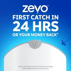 Zevo Flying Insect Trap (2 Plug-in Bases + 2 Cartridges) Featuring Blue UV Light