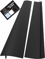 Silicone Stove Gap Covers (2pk) – Heat Resistant, 21″ Black, Easy Clean