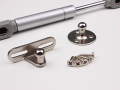 MINI (17CM) Gasfeder Gasdruckfeder Kompressionsfeder Klappenbeschlag SILBER