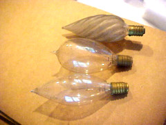ANTIQUE LIGHT BULBS 3 100+ YEARS CARBON FILAMENTS FRENCH C7