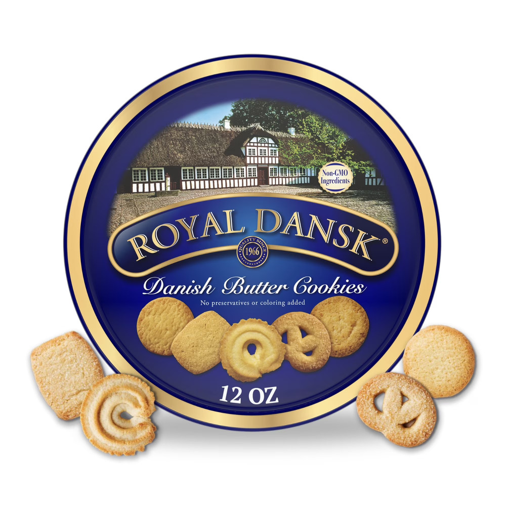 Royal Dansk Danish Butter Cookies Great for Sharing and Gifting, 12 oz