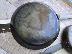 De Buyer Carbon Steel Crepe 7 7/8″ and Egg Pan 5 5/8″ Marked Mineral B France