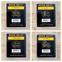 Tyler Candle Company Mixer Melts 4 Packs 1.9 oz Assorted Scents NEW