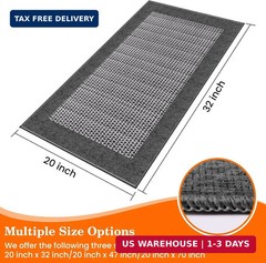 StepRite Kitchen Rugs, Kitchen Mats for Floor, 32″x20″ Non-Slip Machine-Washable
