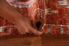 Rust Moroccan Tribal Area Rug 5×7 Hand-knotted Wool Oriental Carpet for Any Room