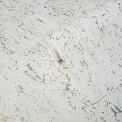 Contemporary Modern Faux Cork wallpaper rolls off white gold silver textured 3D