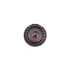 4.25 In. Glass Bubble Candle with Metal Nob Lid (5 Oz.)