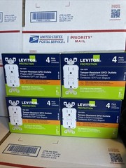 Leviton 15amp GFCI Tamper Resistance 16 Pack White
