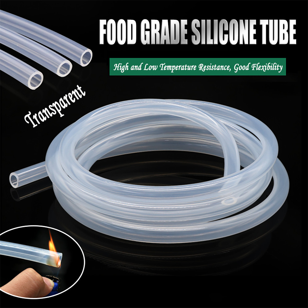 Clear Silicone Tubing 0.5-38mm ID Food Grade High Temp Hose for Water System