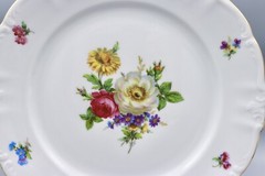 Winterling Bavaria Flower Garden 10.25″ Dinner Plate Gold Trim MINT 10 Available