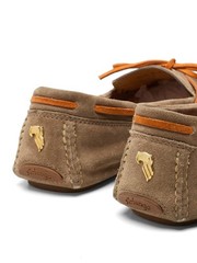 ARFANGO Firenze Tan Suede Leather Driving Moccasin EU 9.5 US 10.5