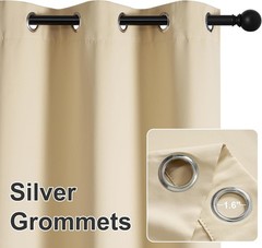 Outdoor Curtains Waterproof Blackout Thermal Insulated Patio Porch Gazebo Drapes