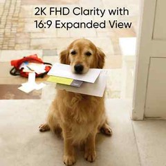 eufy Wi-Fi Video Doorbell 2K Security Camera Local Storage+Wireless Chime|Refurb