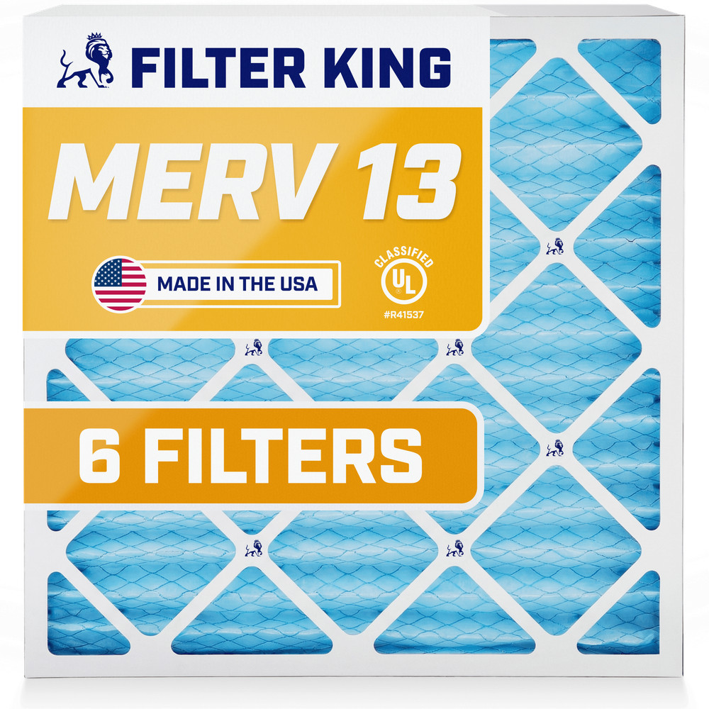 Filter King 19.75x22x1 Air Filter 6-PACK MERV 13 Actual Size 19.75 x 22 x .75″