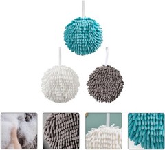 1pcs Random Hanging Chenille Absorbent Hand Towel Balls