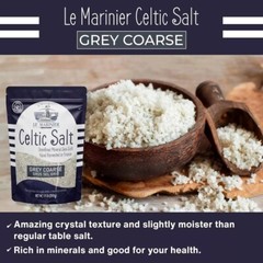 Light Grey Celtic Sea Salt Natural No Additives Hand Harvested Resealable Bag