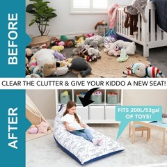 Original Stuffed Animal Bean Bag for Storage(No Filler) for Kids Teens & Adults