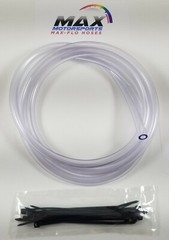 Fuel Line 3/8″ (9.5mm) ID X 1/2″ OD x 4’ft CLEAR VINYL Gas Hose Tubing