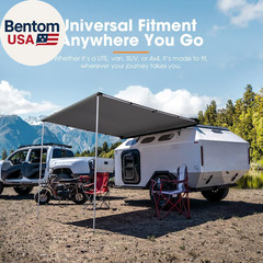 Sanhima Vehicle Awning 4.6Ft X 6.6Ft – Roof Rack Pull Out Side Awning 30Ft² Sun