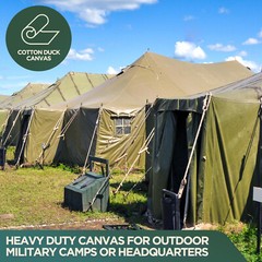 Heavy Duty Canvas Tarp – 100% Cotton Canvas – Water and Mildew Resistant