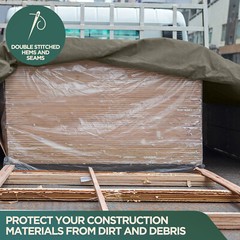 Heavy Duty Canvas Tarp – 100% Cotton Canvas – Water and Mildew Resistant