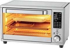 Stainless Air Fryer Toaster Oven Combo Oven Countertop Functional,Up to 450°F