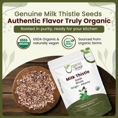 Organic Way Whole Milk Thistle Seeds – Organic, Kosher & USDA Certified