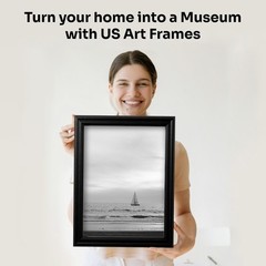 Black Puzzle Frame .75″ Inch Wide – Handmade Solid Wood Picture Frames