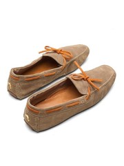 ARFANGO Firenze Tan Suede Leather Driving Moccasin EU 9.5 US 10.5