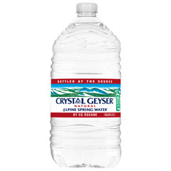 (6 pack) Crystal Geyser Alpine Spring Water, 1 Gallon Plastic Jug