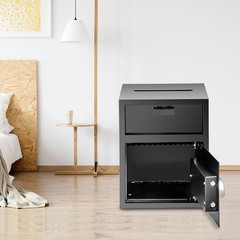 Uimoso Digital Depository Safe Drop Safe Carbon Steel 2 Keys Safe with Drop Slot