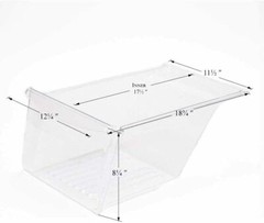 Crisper Pan ( Bottom ) Compatible with Frigidaire Kenmore Refrigerator 240343803